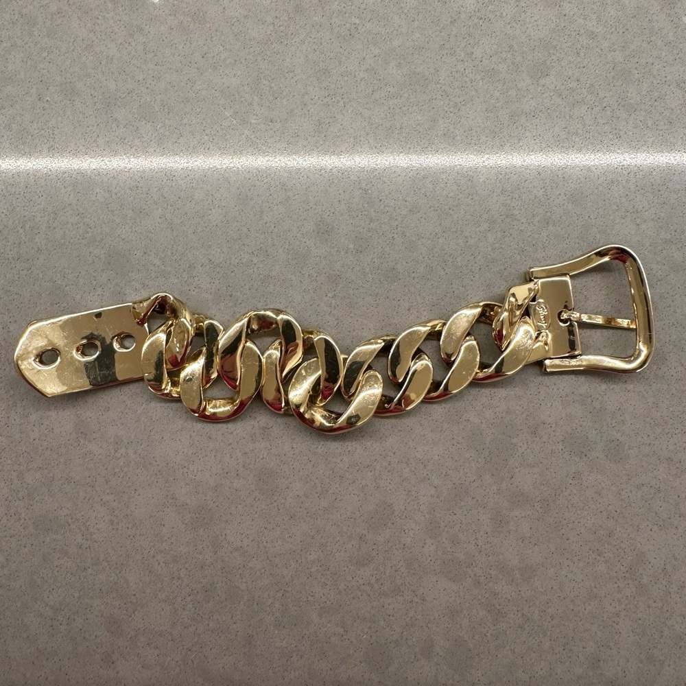 CHUNKY GOLD PLATED CHAINā LINK, BELT BRACELET